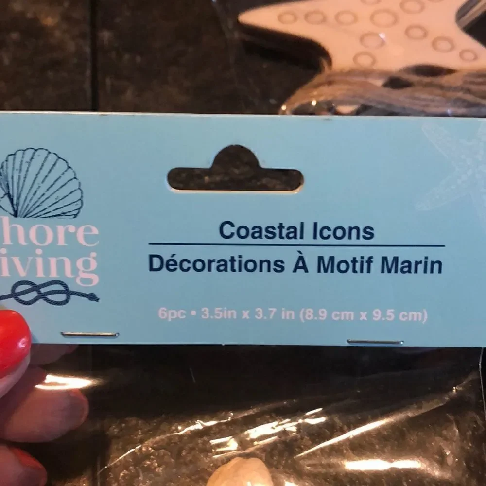 Shore Living wood cut out starfish crafting icons pck of 6 x 4